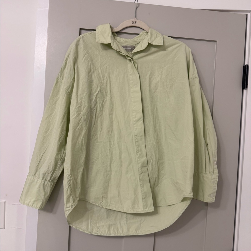 Everlane Size M Green Button Down